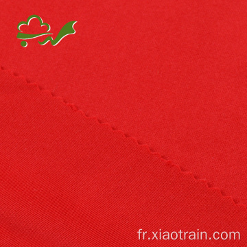 Tissu spandex de vêtement doux uni tricoté rouge